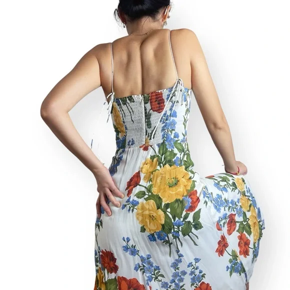 Reformation Juliette Formosa Floral Print Midi Dress Size 4 - Picture 8 of 16